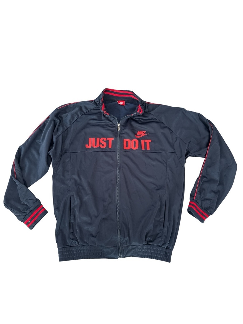 Nike Blue & Red Full zip Jacket Just Do It